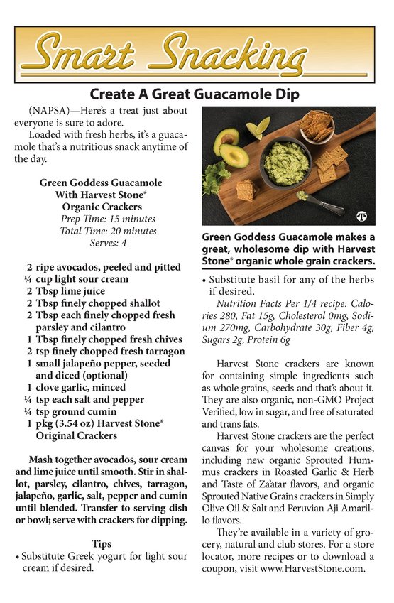 Create A Great Guacamole Dip North American Precis Syndicate, Inc.